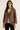 100% Wool Soft Jacket in Brown-Size: XXL