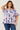 Tropical Leaf Pattern Blouse in Viscose- Size: XXL