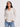 Cold Shoulder Button-Up Blouse - Size: M
