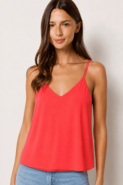 Neon Coral Camisole - Size: M
