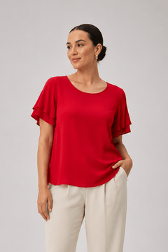 ♦︎ Short-sleeve Blouse - Size: XL