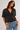 Subtle Sheer Blouse with Vertical Stripes- Size: M/L