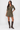 Viscose Shirt Dress in Khaki- Size: XS