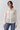Cream Sheer Blouse in Long Silhouette- Size: XS
