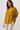 Mustard Yellow V-Neck Blouse - Size: XXL