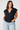 Viscose Linen Button-Front Blouse - Size:XL