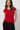 Rich Red V-Neck Blouse in Viscose- Size: M