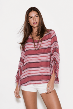 ♦︎ Striped Viscose Top - Size: S