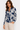 Tropical Print Collared Blouse - Size: M