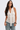 Sheer White Tie-Neck Blouse - Size: S