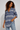 Blue & White Boho Patterned Blouse - Size: M