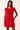 Bright Red Dress with Comfortable Fit- Size: S