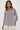 Cotton Blend Striped Button-Up Shirt - Size: S/M