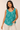 Round Neckline Sleeveless Blouse in Teal- Size: XXL