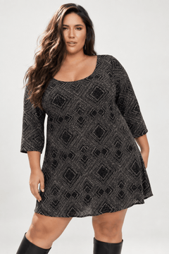 Sparkly Gold Black Party Dress with 3/4 Sleeves- Size:XXL