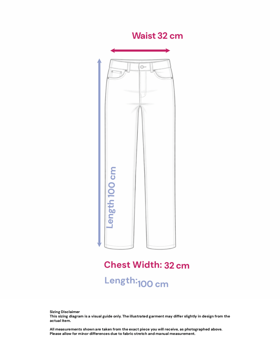Striped Drawstring Pants - Size: M/L — measurements