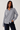 Striped Shirt with Shoulder Pads- Size: L