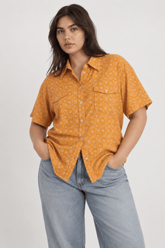 Vintage Camp Shirt in 100% Cotton- Size: XL