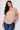 Lace Yoke Blouse in Peach- Size: XXL.