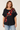 Bold Floral Statement Top in Black Base- Size: XL/XXL