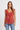 Ruffled Top in Bold Pattern- Size: M