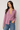 Textured Collared Blouse in Lavender Pink- Size: M/L