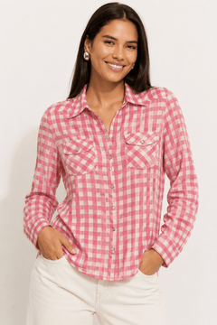Flap Pockets Shirt in All Cotton- Size: XS