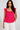 Fuchsia Ruffle Straps Top in Cotton- Size: M