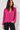 Hot Pink Blouse with Cropped Fit- Size: L