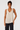 Simple Cream V-Neck Top- Size: L