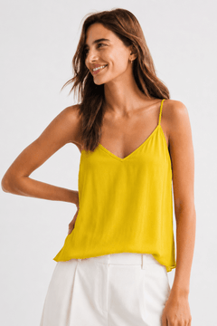 ♦︎ Bright Yellow Cami Top - Size: S