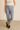 Chambray Linen Blend Tapered Pants - Size: M