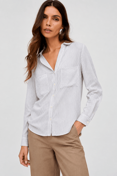 Chest Pocket Shirt in Viscose- Size: S/M