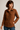 Structured Cotton Jacket in Rust Brown Tone - Size: L
