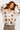 Ethnic Pattern Transparent Blouse in Cream- Size: M