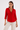 Red Collared Shirt in Viscose- Size: M