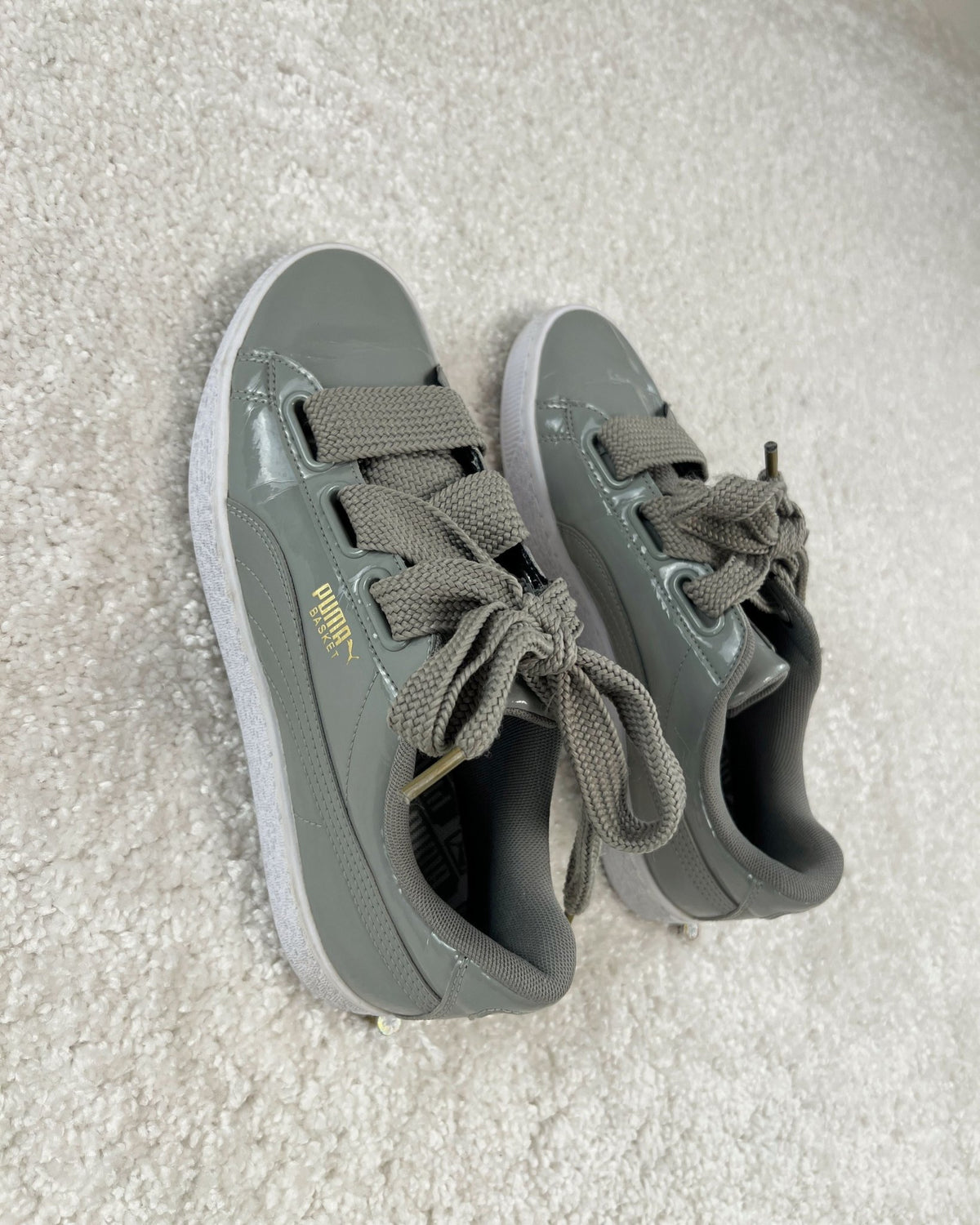 Puma Basket Heart Patent Sneakers- Size: 40 — measurements