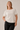 Cream Top with Metallic Cuffs Detailing- Size: XL