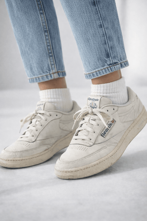 Reebok Vintage Club C 85 Tennis Chalk Sneakers- Size: 37