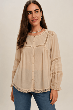♦︎ Sheer Viscose Blouse - Size: S/M