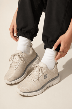 Sketchers Summits Sneakers in Taupe Color-Size: 37