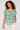 Mint Floral Tie-Neck Blouse - Size: M