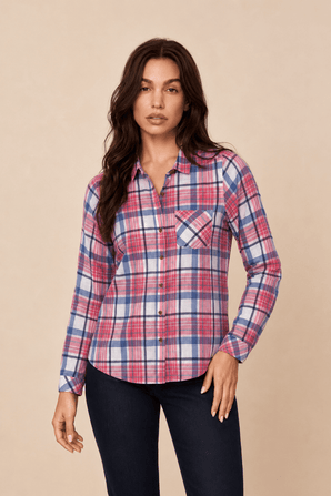 Cotton Shirt in Playful Pink- Size: S