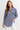 Striped Shirt Dress with Crest Patch - Size: M
