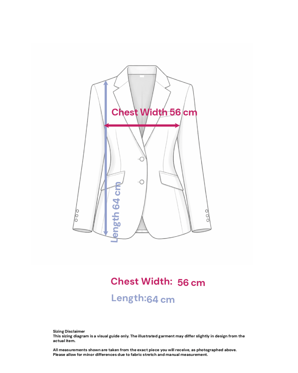 ♦︎ Cotton Summer Blazer - Size: L — measurements