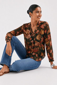 Sheer Lightweight Blouse - Size: S