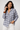 Cotton  Plaid Shirt in Shades of Blue- Size: M/L