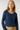 Navy Blue Blouse in Soft Viscose Fabric-Size: L
