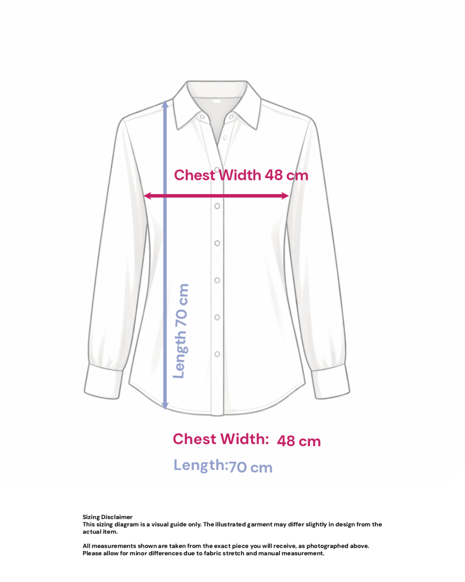 Plaid Cotton Shirt in Lollipop Pink- Size: XS — measurements