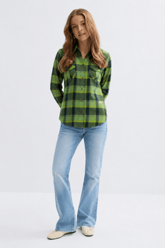♦︎ Cotton Plaid Shirt - Size: M